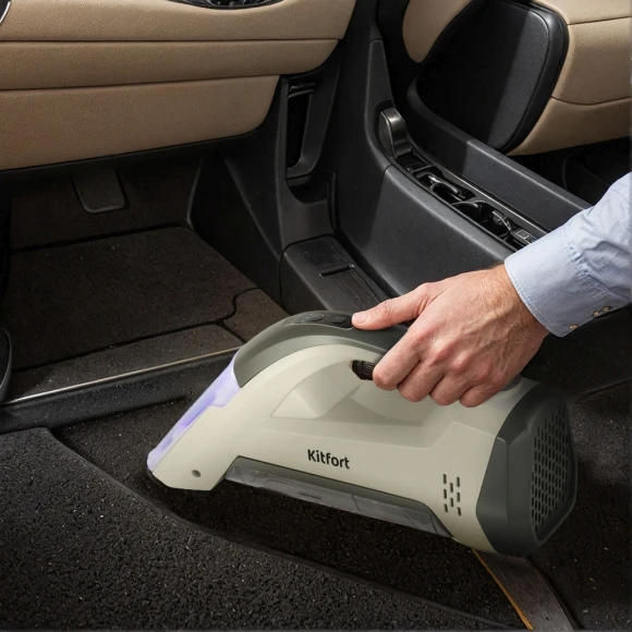 Пылесос ручной Kitfort КТ-5195 50Вт бежевый/серый Пылесос ручной Kitfort КТ-5195 50Вт бежевый/серый