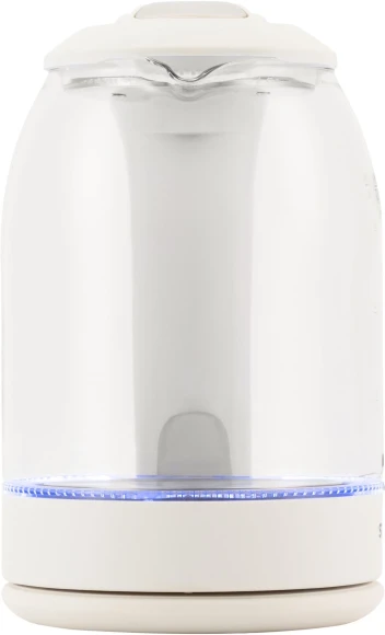 Чайник электрический Starwind SKG1056 1.8л. 2000Вт белый/прозрачный корпус: стекло