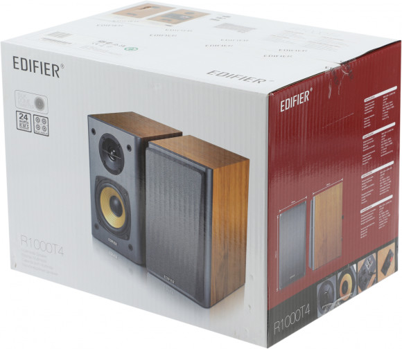 Колонки Edifier R1000T4 2.0 коричневый 24Вт