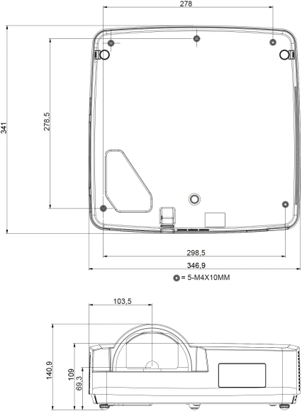 Проектор Cactus Bright CS-V3.B 3LCD 64000Lm LS 4000Lm ANSI (1280x800) 30000:1 ресурс лампы:10000часов 1xUSB typeA 1xUSB typeB 2xHDMI 4кг Проектор Cactus Bright CS-V3.B 3LCD 64000Lm LS 4000Lm ANSI (1280x800) 30000:1 ресурс лампы:10000часов 1xUSB typeA 1xUSB typeB 2xHDMI 4кг