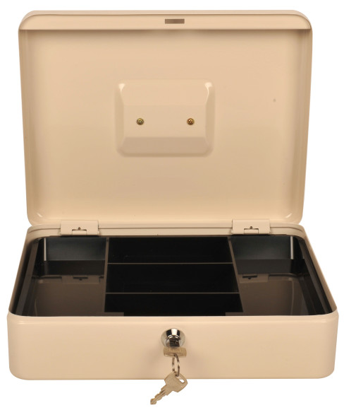 Ящик для денег Cactus CS-CB-004WT 90x300x240 бежевый металл Ящик для денег Cactus CS-CB-004WT 90x300x240 бежевый металл