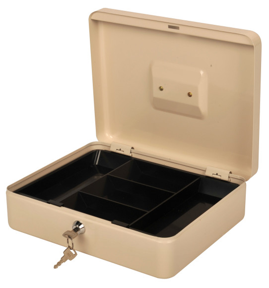 Ящик для денег Cactus CS-CB-004WT 90x300x240 бежевый металл Ящик для денег Cactus CS-CB-004WT 90x300x240 бежевый металл