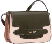 Сумка кросс-боди женская The Bridge Lucrezia Wow 0419200P/YW сливовая/зеленая натур.кожа/замша