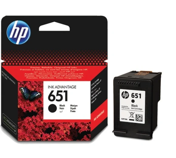 Картридж струйный HP 651 C2P10AE черный (600стр.) для HP DJ IA Картридж струйный HP 651 C2P10AE черный (600стр.) для HP DJ IA