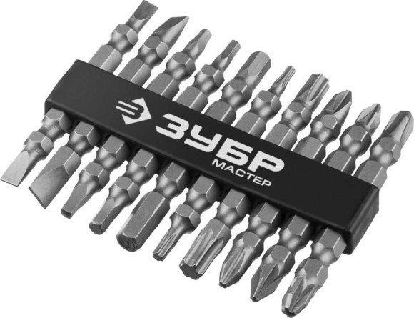 Набор бит Зубр 26089-H10 (10пред.) для шуруповертов Набор бит Зубр 26089-H10 (10пред.) для шуруповертов