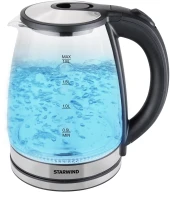 Чайник электрический Starwind SKG2114 1.8л. 1800Вт черный/прозрачный корпус: стекло Чайник электрический Starwind SKG2114 1.8л. 1800Вт черный/прозрачный корпус: стекло