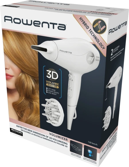 Фен Rowenta CV6130F0 1800Вт белый (1830008357) Фен Rowenta CV6130F0 1800Вт белый (1830008357)