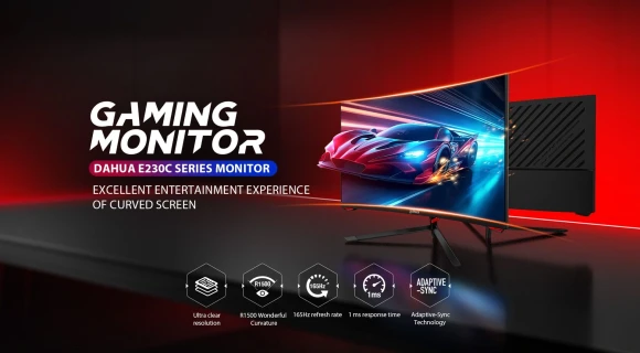 Монитор Dahua 27" DHI-LM27-E230C черный VA LED 5ms 16:9 HDMI матовая 3000:1 250cd 178гр/178гр 1920x1080 165Hz DP FHD 3.98кг