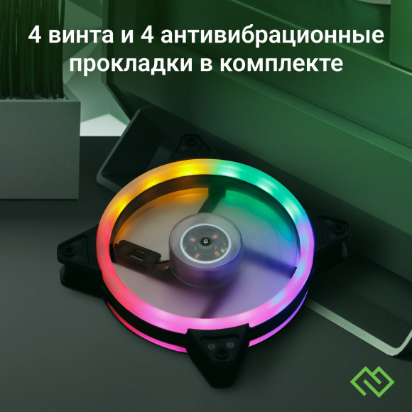 Вентилятор для корпуса Digma DFAN-FRGB3 RGB 120х120x25 черный 3-pin 4-pin (Molex) 23дБ Ret Вентилятор для корпуса Digma DFAN-FRGB3 RGB 120х120x25 черный 3-pin 4-pin (Molex) 23дБ Ret