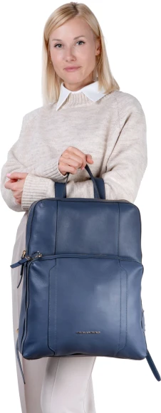 Рюкзак женский Piquadro Circle CA6216W92/BLU4 синий кожа