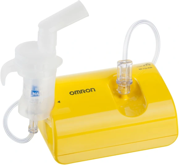 Ингалятор Omron NE-C24 Kids (NE-C801S-KDRU) компрессорный стационарный желтый Ингалятор Omron NE-C24 Kids (NE-C801S-KDRU) компрессорный стационарный желтый