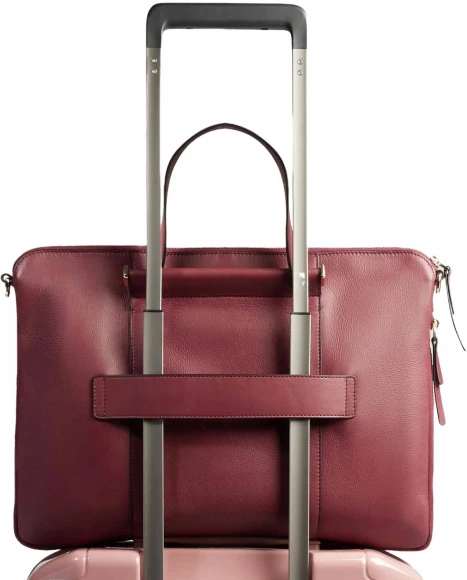Сумка женская Piquadro Circle CA4021W92/BO с отделением для ноутбука 15.6" бургунди натур.кожа