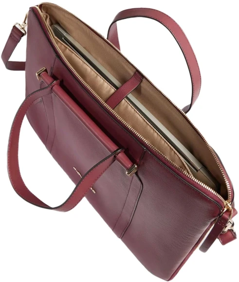 Сумка женская Piquadro Circle CA4021W92/BO с отделением для ноутбука 15.6" бургунди натур.кожа