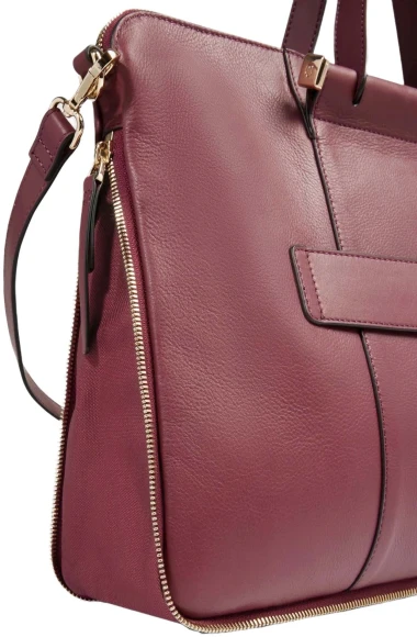 Сумка женская Piquadro Circle CA4021W92/BO с отделением для ноутбука 15.6" бургунди натур.кожа