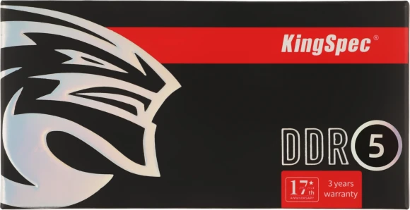 Память DDR5 32GB 5200MHz Kingspec KS5200D5N11032G RTL PC5-41600 CL40 SO-DIMM 288-pin 1.1В single rank Ret Память DDR5 32GB 5200MHz Kingspec KS5200D5N11032G RTL PC5-41600 CL40 SO-DIMM 288-pin 1.1В single rank Ret