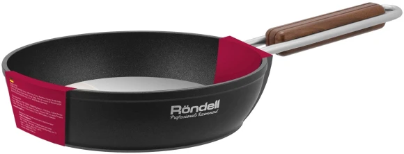 Сковорода Rondell Fjord RDA-1793 круглая 20см покрытие: Xylan Plus ручка несъемная (без крышки) черный