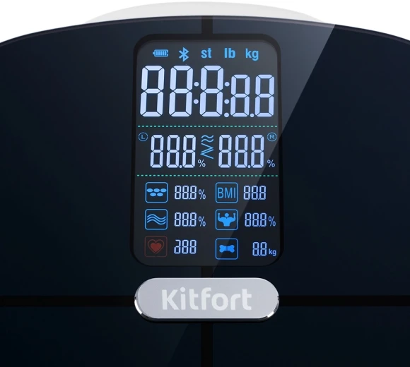 Весы напольные электронные Kitfort КТ-809 макс.180кг черный Весы напольные электронные Kitfort КТ-809 макс.180кг черный