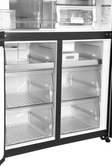 Холодильник Hitachi R-WB720VUC0 GMG 3-хкамерн. серый стекло инвертер