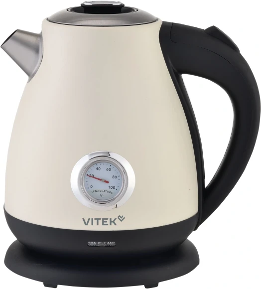Чайник электрический Vitek VT-WK1093 1.7л. 2000Вт черный/дерево корпус: металл/пластик