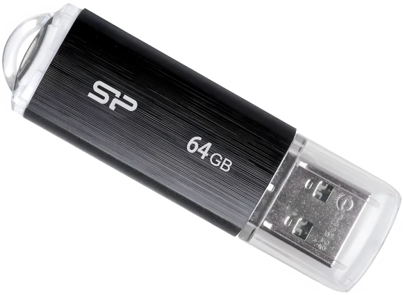 Флеш Диск Silicon Power 64Gb Ultima U02 SP064GBUF2U02V1K USB2.0 черный