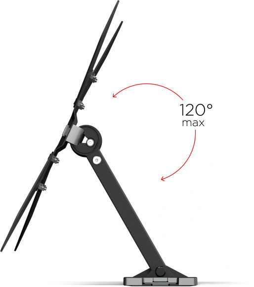 Кронштейн для телевизора Holder LCDS-5520-B черный 32"-55" макс.45кг настенный поворотно-выдвижной и наклонный Кронштейн для телевизора Holder LCDS-5520-B черный 32"-55" макс.45кг настенный поворотно-выдвижной и наклонный