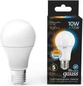 Лампа светодиодная Gauss Elementary A67 30Вт цок.:E27 груша 220B св.свеч.бел.теп. А67 (упак.:10шт) (73219)