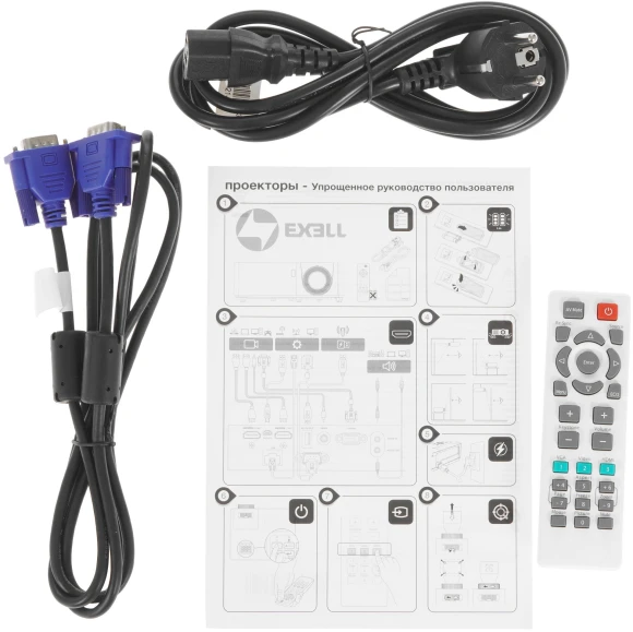 Проектор Exell EXD101W DLP 3800Lm LS (1024x768) 30000:1 ресурс лампы:15000часов 1xUSB typeA 1xHDMI 2.6кг Проектор Exell EXD101W DLP 3800Lm LS (1024x768) 30000:1 ресурс лампы:15000часов 1xUSB typeA 1xHDMI 2.6кг