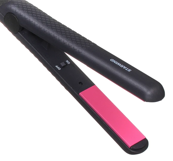Выпрямитель Starwind SHE5500 25Вт черный/розовый макс.темп.:200С покрытие:керамическое Выпрямитель Starwind SHE5500 25Вт черный/розовый макс.темп.:200С покрытие:керамическое