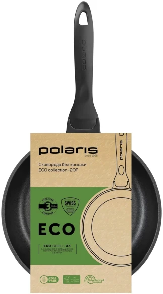 Сковорода Polaris Eco collection 20F круглая 20см покрытие: антипригарное ручка несъемная (без крышки) фиолетовый