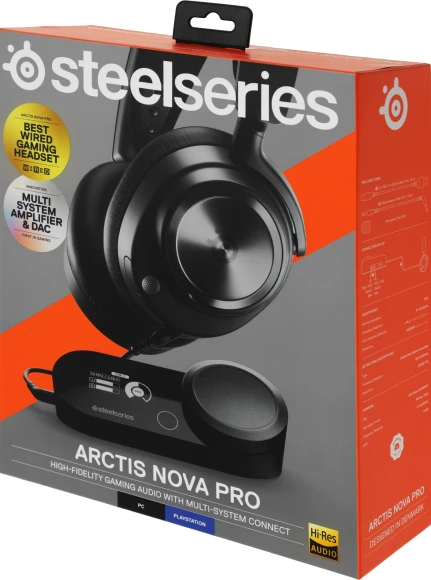 Наушники с микрофоном Steelseries Arctis Nova Pro черный 1.5м накладные оголовье (61527)