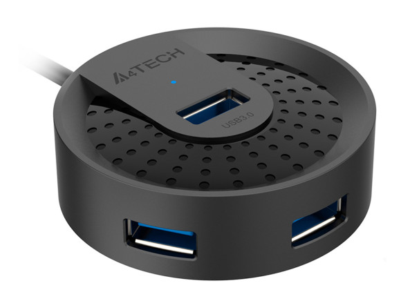 Разветвитель USB 3.0 A4Tech HUB-30 4порт. черный Разветвитель USB 3.0 A4Tech HUB-30 4порт. черный