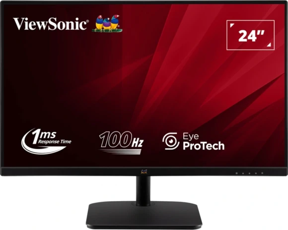 Монитор ViewSonic 23.8" VA2432-MHD-3 черный IPS LED 16:9 HDMI M/M матовая 250cd 178гр/178гр 1920x1080 100Hz VGA DP FHD 2.7кг