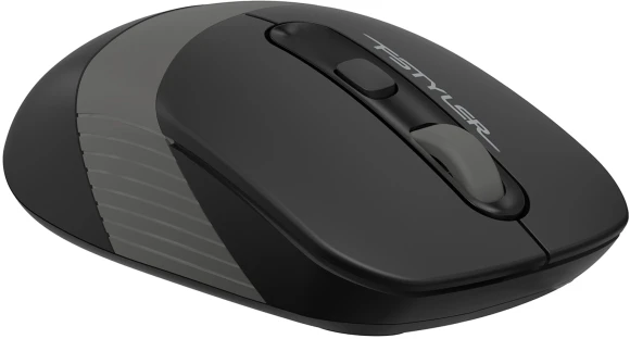 Мышь A4Tech Fstyler FG10S черный/серый оптическая 2000dpi silent беспров. USB для ноутбука 4but (FG10S GREY)
