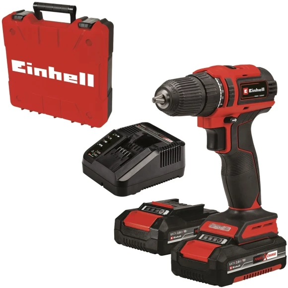 Дрель-шуруповерт Einhell PXC TE-CD 18/40 Li BL аккум. патрон:быстрозажимной (кейс в комплекте) (4513995)