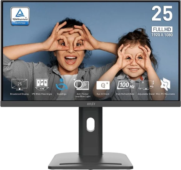 Монитор MSI 24.5" Pro MP253P черный IPS LED 16:9 HDMI M/M HAS Piv 300cd 178гр/178гр 1920x1080 100Hz VGA DP FHD 2.7кг Монитор MSI 24.5" Pro MP253P черный IPS LED 16:9 HDMI M/M HAS Piv 300cd 178гр/178гр 1920x1080 100Hz VGA DP FHD 2.7кг