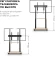Стойка для телевизора Holder PR-108 черный/дуб 32"-65" макс.40кг напольный мобильный