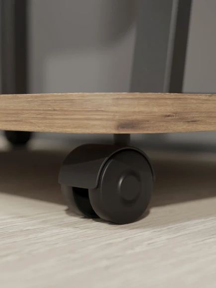 Стойка для телевизора Holder PR-108 черный/дуб 32"-65" макс.40кг напольный мобильный