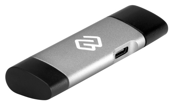 Устройство чтения карт памяти USB 2.0/Type C Digma CR-CU2520-G серый