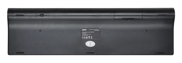 Клавиатура + мышь Acer OKR030 клав:черный мышь:черный USB беспроводная slim Multimedia (ZL.KBDEE.005)