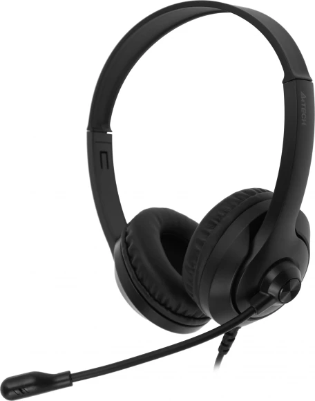 Наушники с микрофоном A4Tech Fstyler FH100 черный 2м накладные оголовье (FH100 (STONE BLACK))