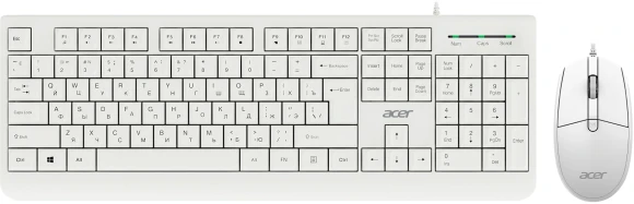 Клавиатура + мышь Acer OCC400 клав:черный мышь:черный USB (ZL.ACCCC.015)