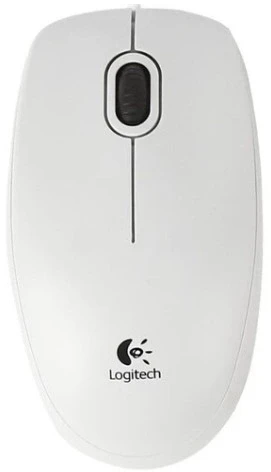 Мышь Logitech B100 белый оптическая 1000dpi USB 2but (910-003360)