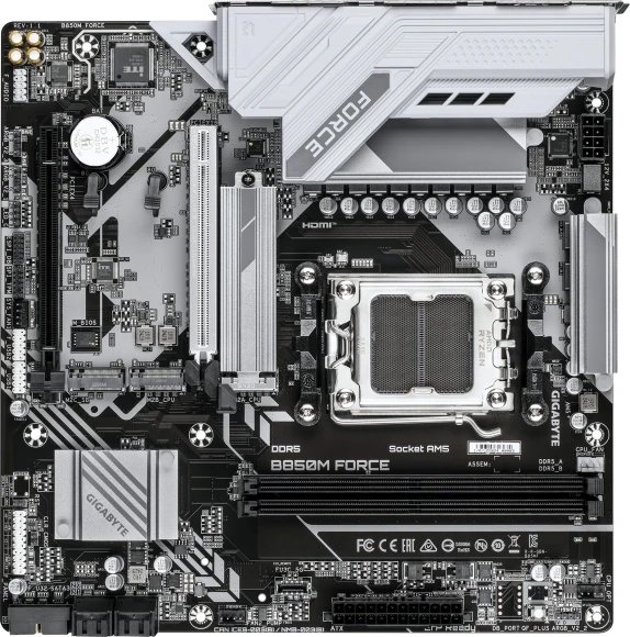 Материнская плата MSI PRO B850-S WIFI6E SocketAM5 AMD B850 4xDDR5 ATX AC`97 8ch(7.1) 2.5Gg RAID+HDMI+DP