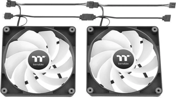 Вентилятор для корпуса Thermaltake CT140 Sync Reverse ARGB 140х140x25 черный 4-pin 32.8дБ (упак.:2шт) (CL-F174-PL14SW-A) Ret Вентилятор для корпуса Thermaltake CT140 Sync Reverse ARGB 140х140x25 черный 4-pin 32.8дБ (упак.:2шт) (CL-F174-PL14SW-A) Ret