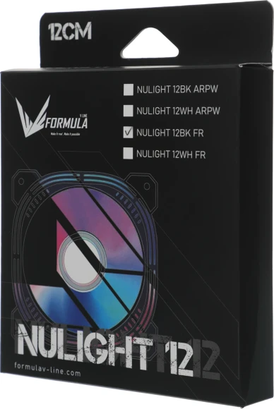 Вентилятор для корпуса Formula Nulight 12BK RGB 120х120x25 черный 3-pin 4-pin (Molex) 19.06дБ (NULIGHT 12BK FR) Ret Вентилятор для корпуса Formula Nulight 12BK RGB 120х120x25 черный 3-pin 4-pin (Molex) 19.06дБ (NULIGHT 12BK FR) Ret
