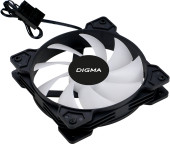 Вентилятор для корпуса Digma DFAN-FRGB1 RGB 120х120x25 черный 3-pin 4-pin (Molex) 23дБ Ret Вентилятор для корпуса Digma DFAN-FRGB1 RGB 120х120x25 черный 3-pin 4-pin (Molex) 23дБ Ret