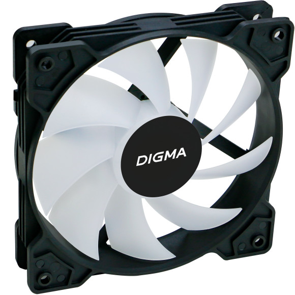 Вентилятор для корпуса Digma DFAN-FRGB1 RGB 120х120x25 черный 3-pin 4-pin (Molex) 23дБ Ret Вентилятор для корпуса Digma DFAN-FRGB1 RGB 120х120x25 черный 3-pin 4-pin (Molex) 23дБ Ret