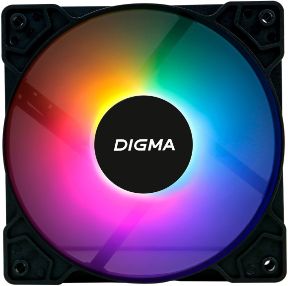 Вентилятор для корпуса Digma DFAN-FRGB1 RGB 120х120x25 черный 3-pin 4-pin (Molex) 23дБ Ret Вентилятор для корпуса Digma DFAN-FRGB1 RGB 120х120x25 черный 3-pin 4-pin (Molex) 23дБ Ret