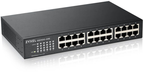 Коммутатор Zyxel GS1100-24E-EU0103F (L2) 24x1Гбит/с неуправляемый
