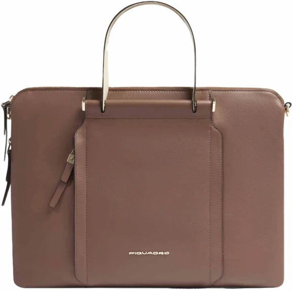 Сумка женская Piquadro Circle CA4021W92/MBE с отделением для ноутбука 15.6" коричневая натур.кожа Сумка женская Piquadro Circle CA4021W92/MBE с отделением для ноутбука 15.6" коричневая натур.кожа